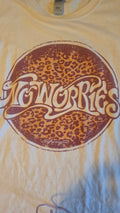 Remixed "No Worries" Crop Tank | One-of-One Upcycled Graphic Festival Top