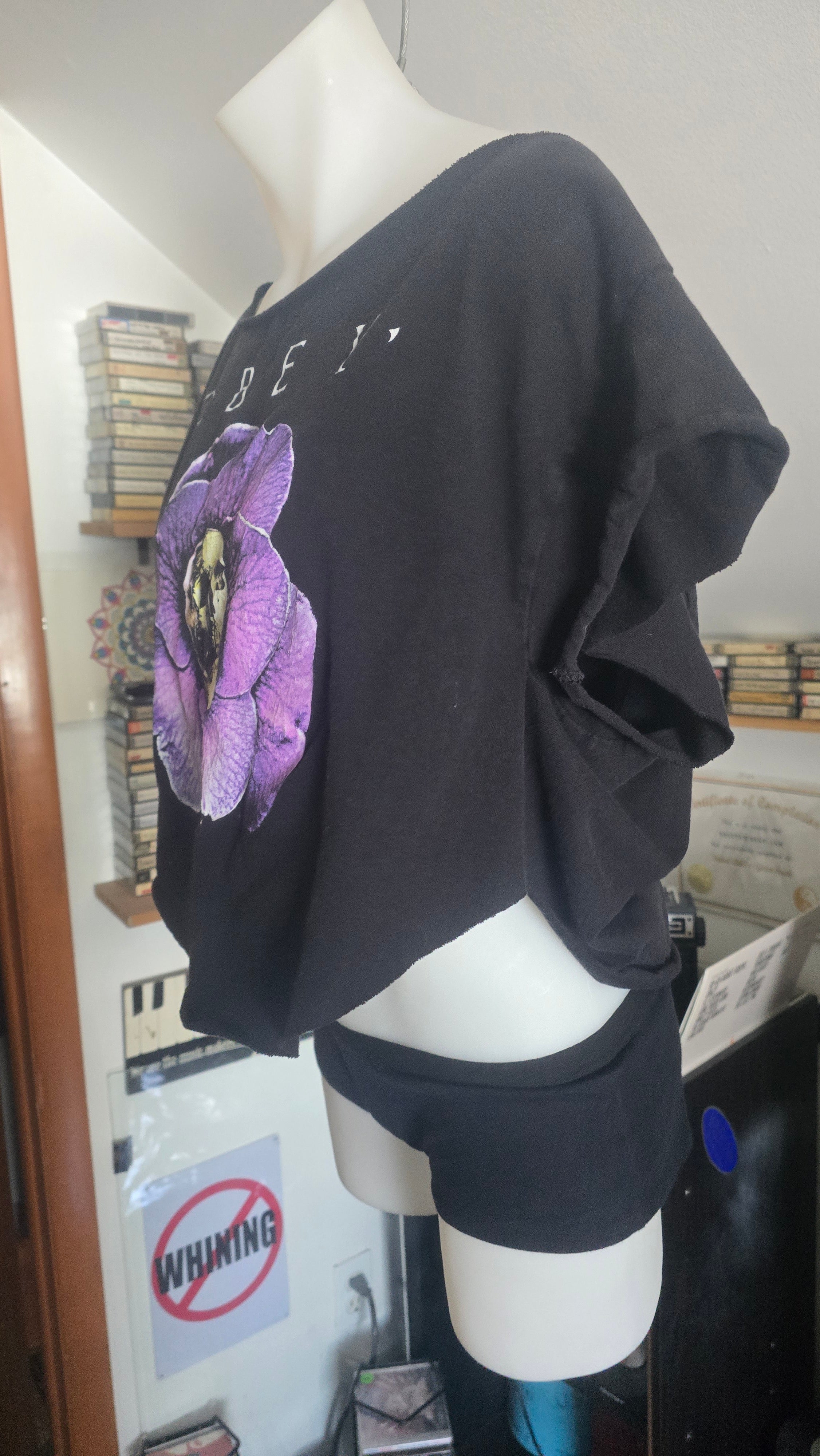 Obey Reconstructed Crop Top | Handmade One-of-One Wearable Art