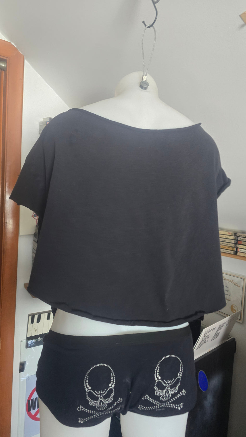 Obey Reconstructed Crop Top | Handmade One-of-One Wearable Art