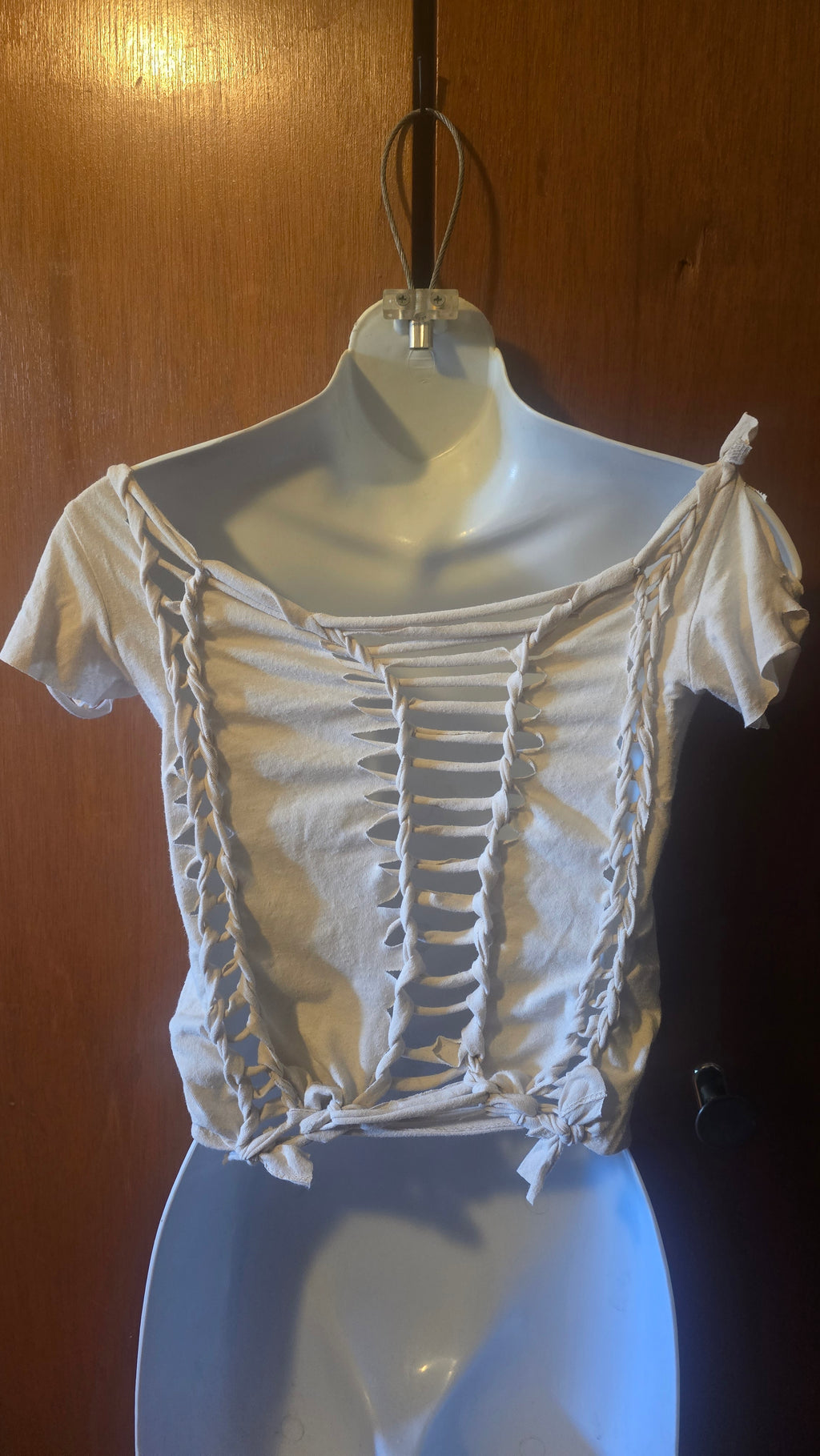 Nirvana Off-Shoulder Reconstructed Tee | One-of-a-Kind Upcycled Band Shirt | Women's Small