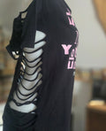 Remixed "Don't Talk to Me If You Have Tattoos" Tank | One-of-One Upcycled Tattoo Artist Top
