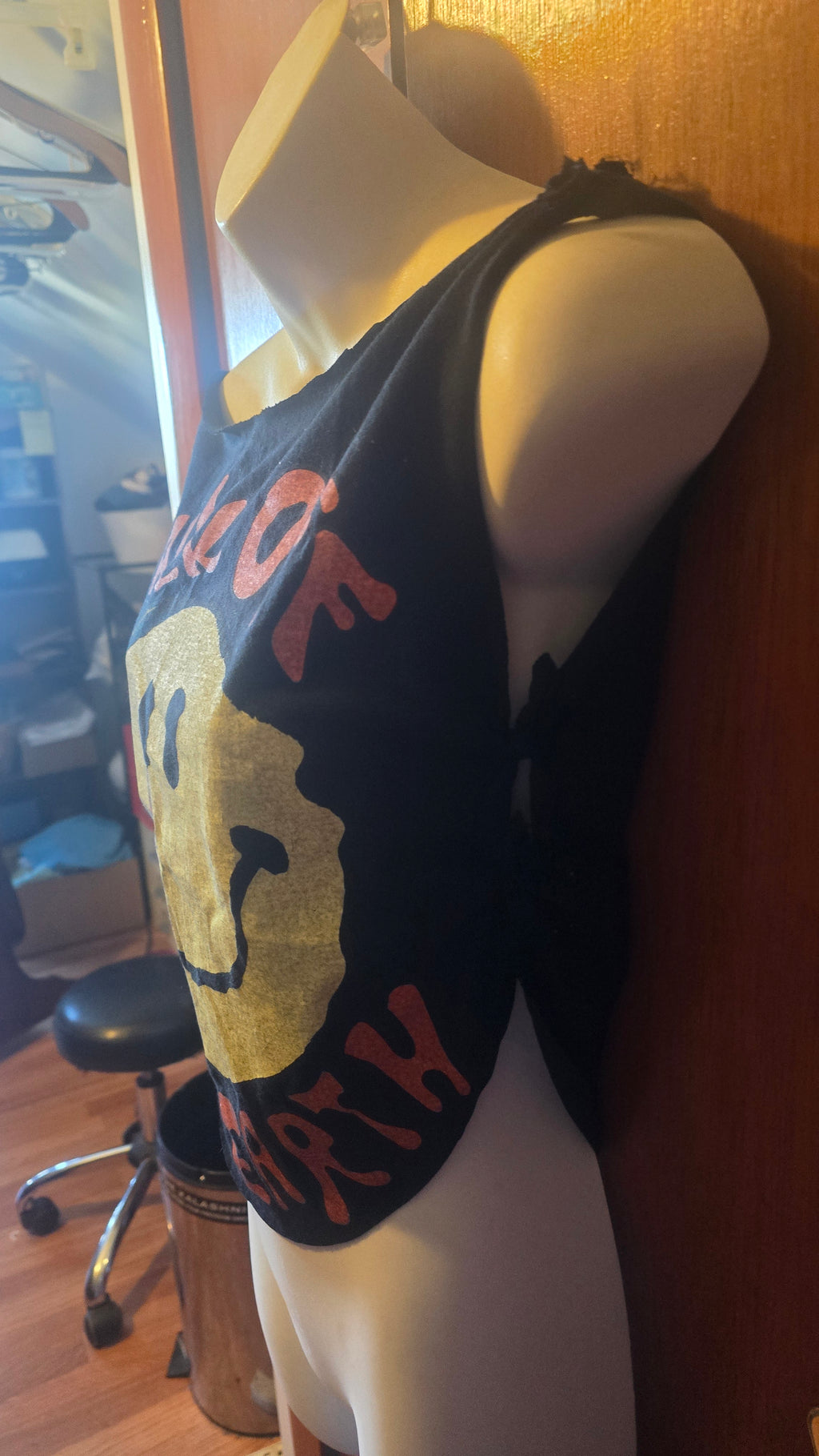Walk Off The Earth Remixed Crop Top | One-of-One Upcycled Band Tee | M–L