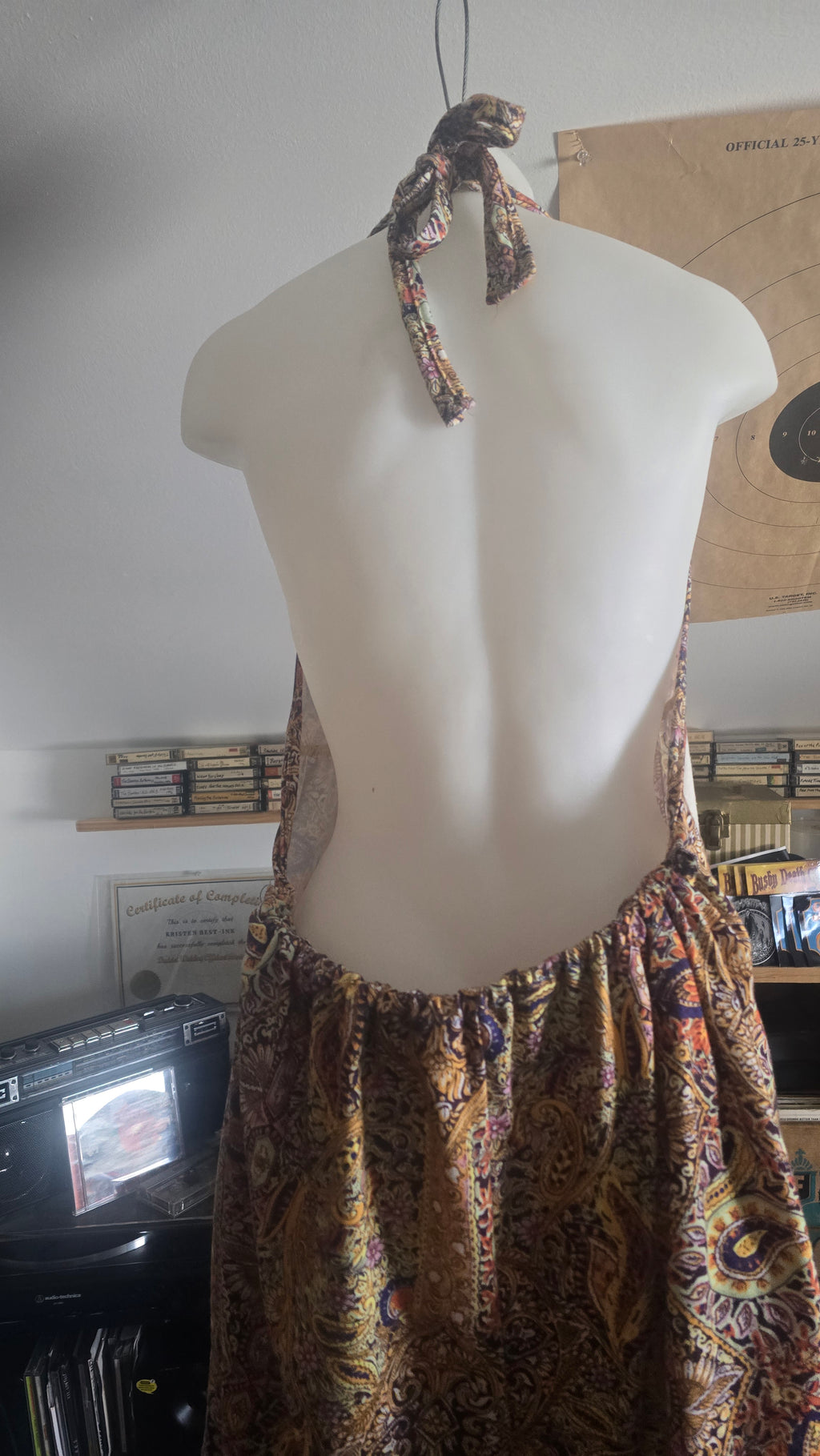 Science Can't Even Fix Your Stupidity Handmade Halter Romper | Upcycled Boho Festival One Piece | XL–2XL