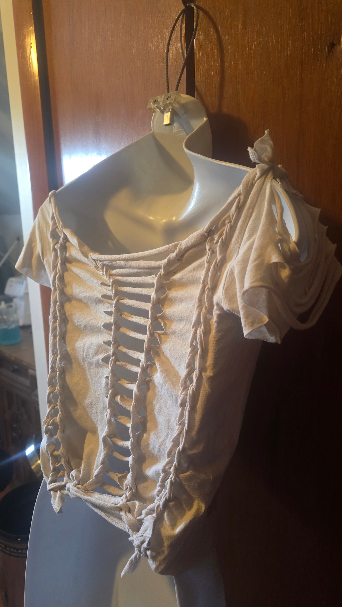 Nirvana Off-Shoulder Reconstructed Tee | One-of-a-Kind Upcycled Band Shirt | Women's Small