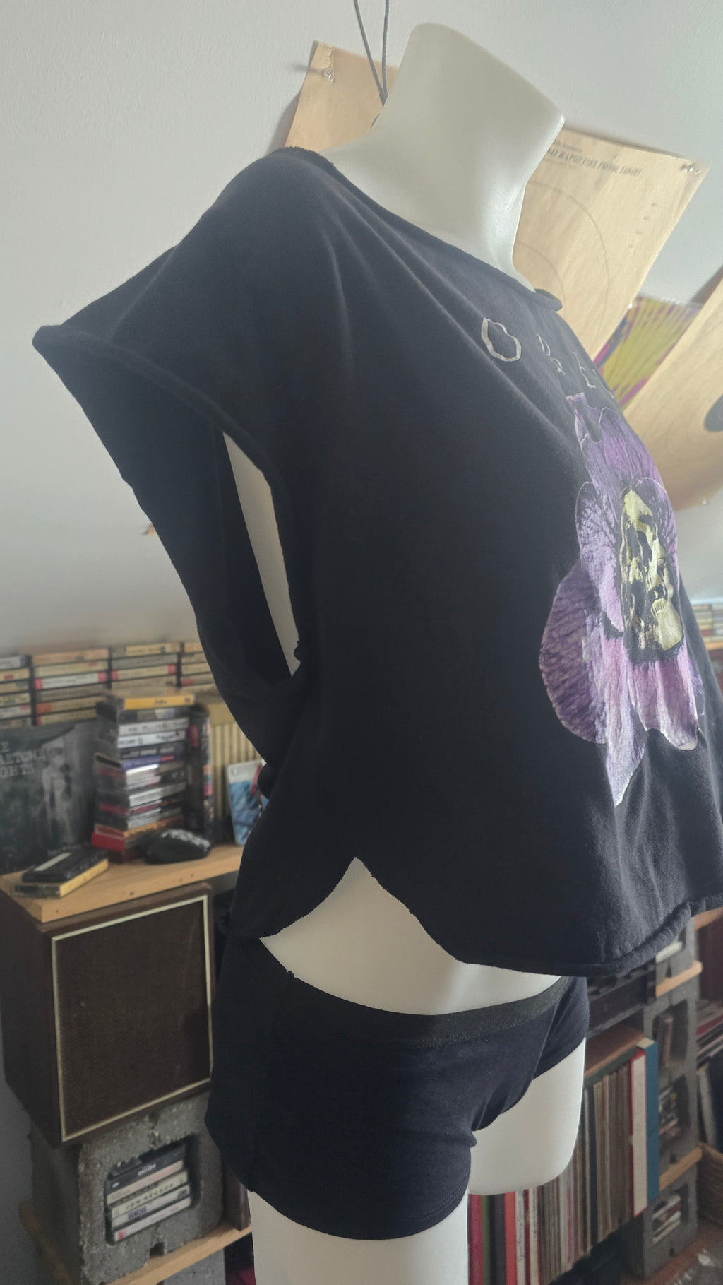 Obey Reconstructed Crop Top | Handmade One-of-One Wearable Art