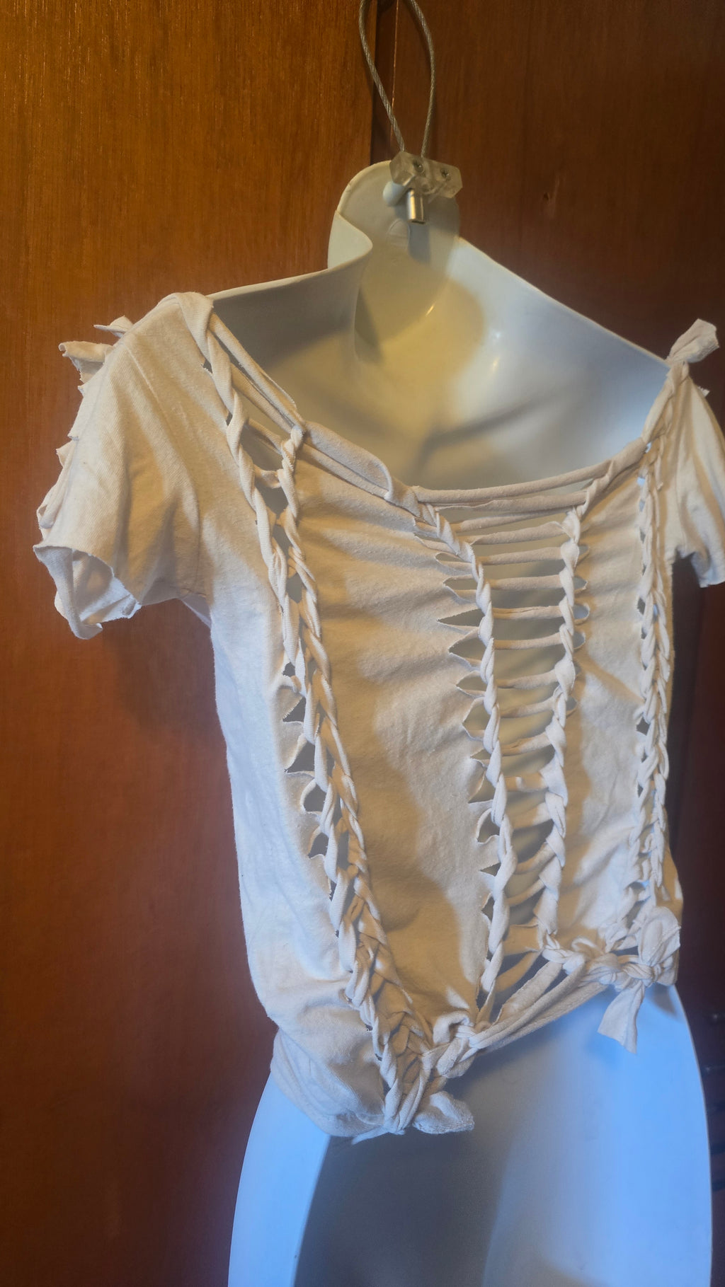 Nirvana Off-Shoulder Reconstructed Tee | One-of-a-Kind Upcycled Band Shirt | Women's Small