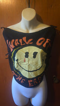 Walk Off The Earth Remixed Crop Top | One-of-One Upcycled Band Tee | M–L