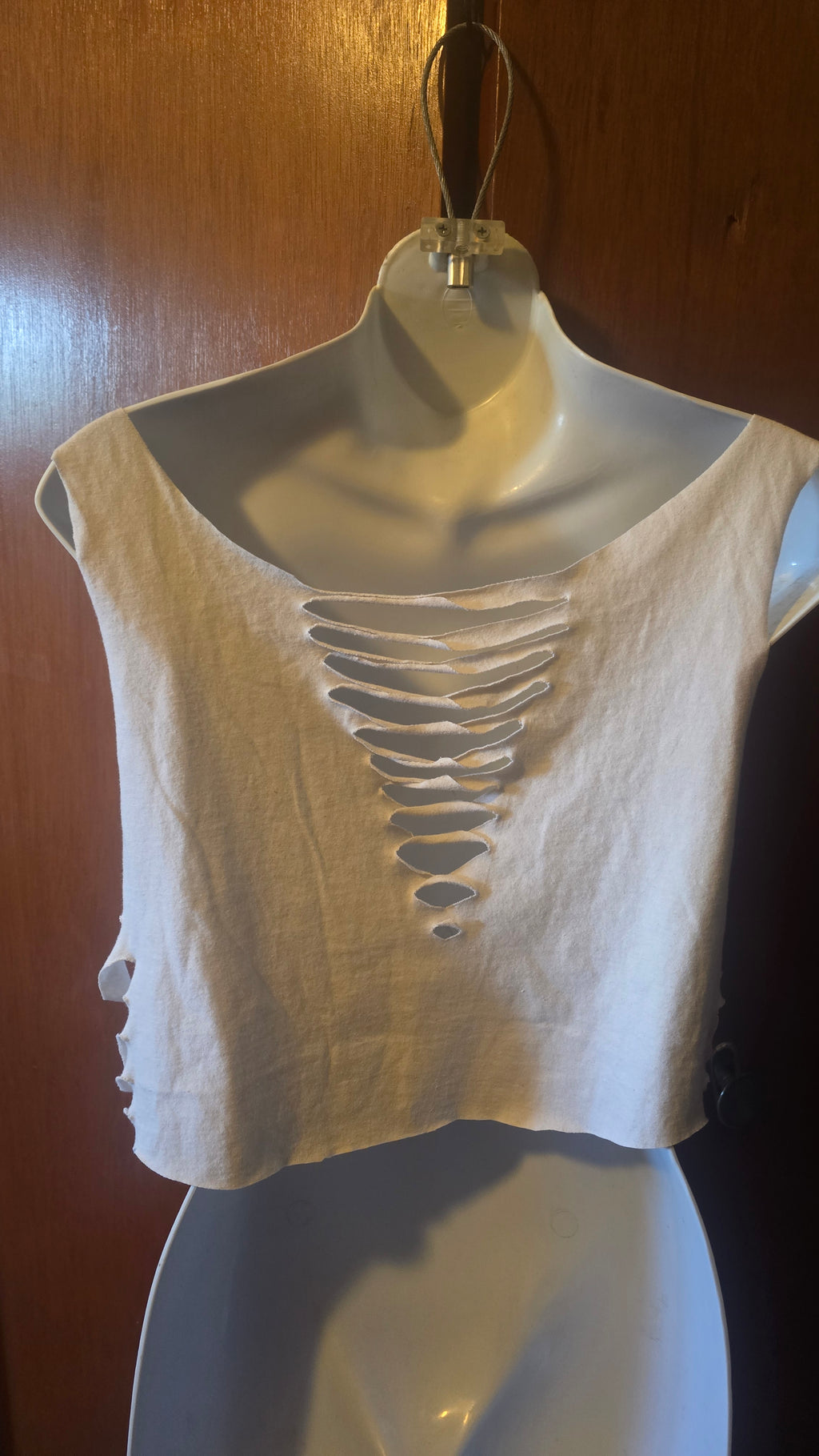 Remixed "No Worries" Crop Tank | One-of-One Upcycled Graphic Festival Top